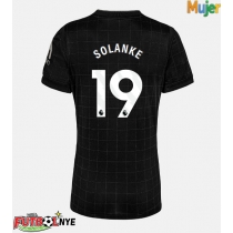 Camiseta Tottenham Hotspur Dominic Solanke #19 Visitante Equipación para mujer 2025-26 manga corta